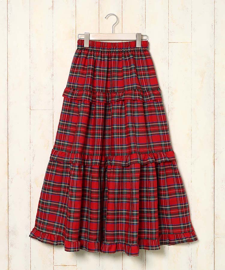 チェックティアードスカート