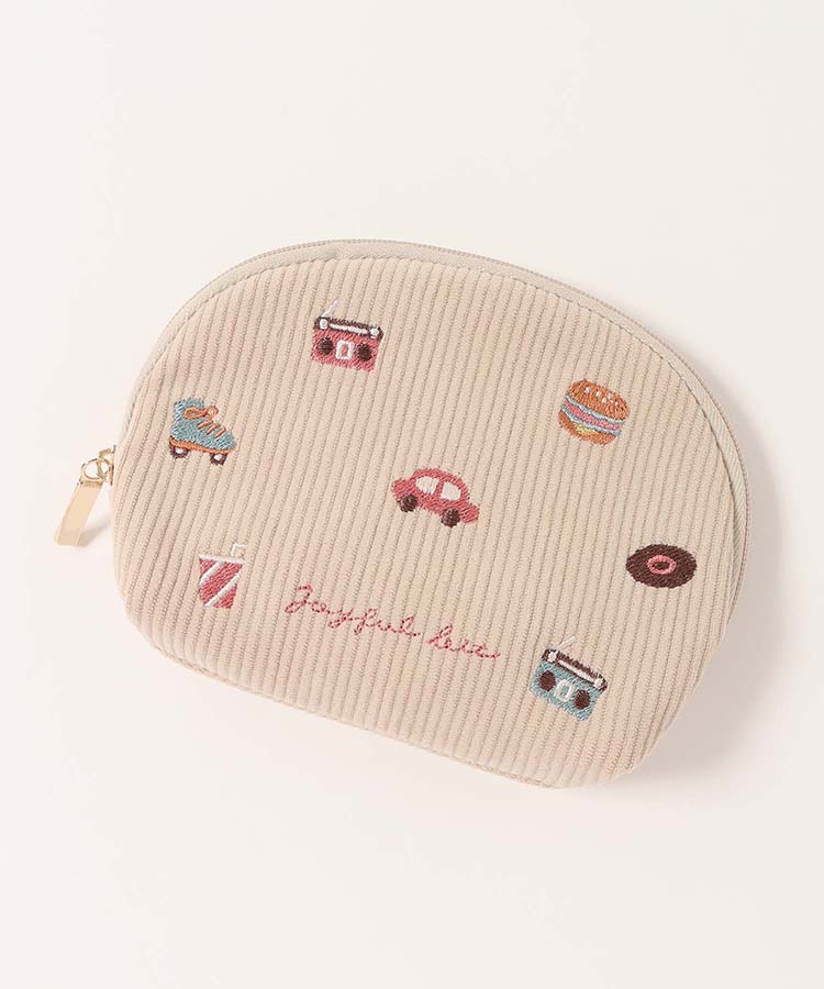 ジョイフルビットコーデュロイティッシュポーチ