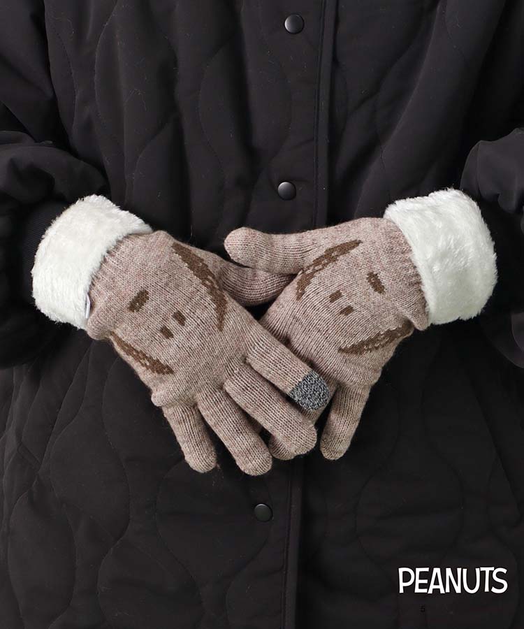 スヌーピーカオニットグローブ