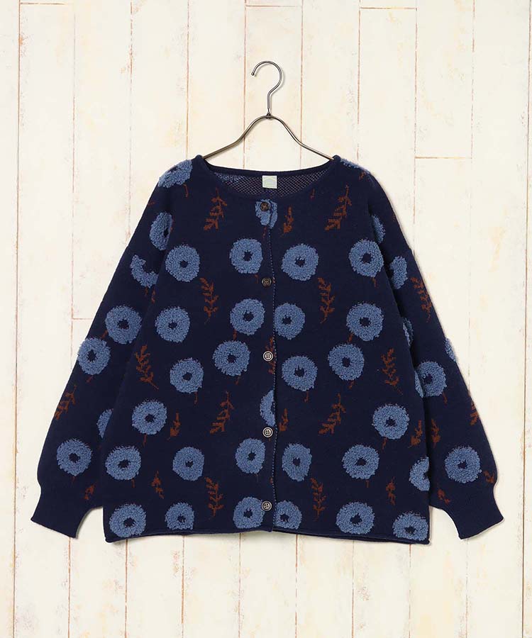 【WEB限定】フラッフィーフラワーカーディガン