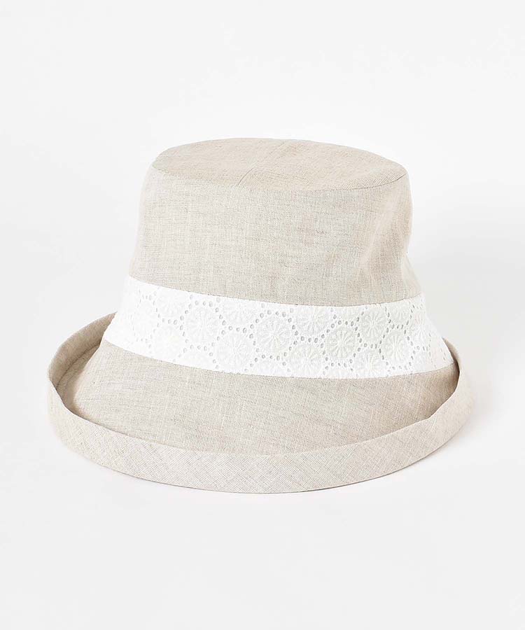 バイカラーアシンメトリーハット