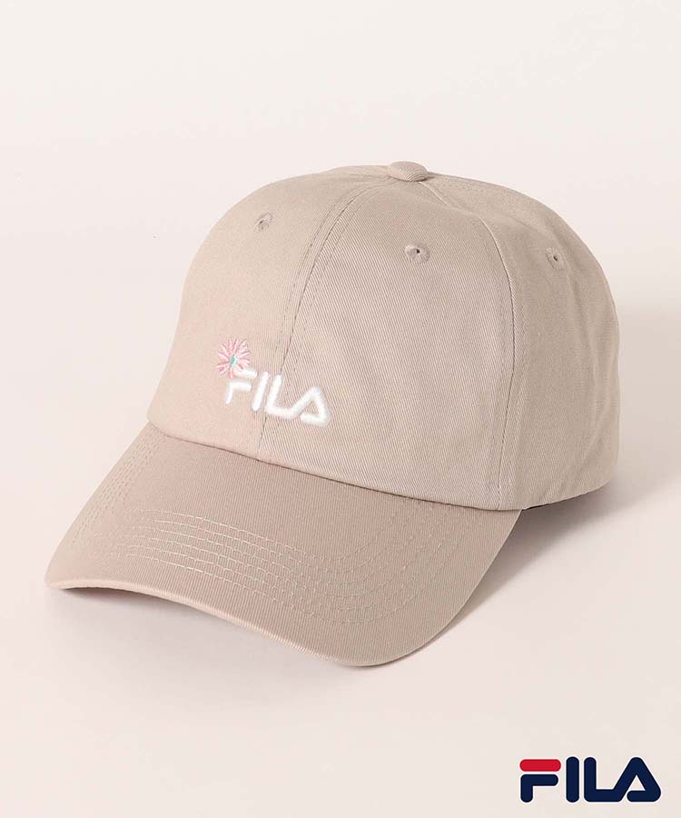 FILAフラワー刺繍キャップ