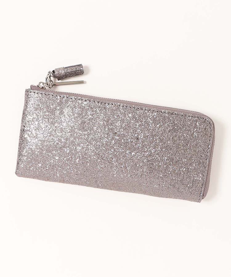 ピソラロメタリックL字ファスナー長財布