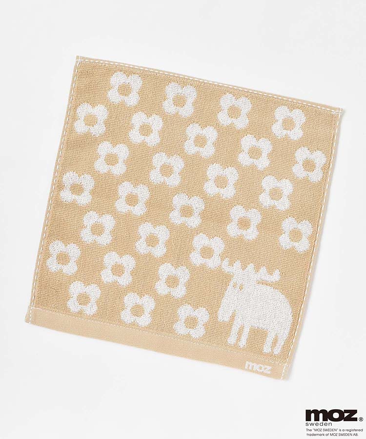 MOZジャガードフラワーハンカチ