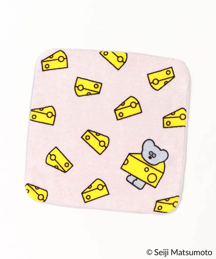 ねずみのANDYインクジェットハンカチ