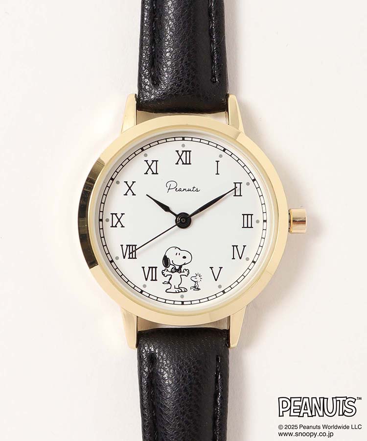 スヌーピークラシックレザーウォッチJ