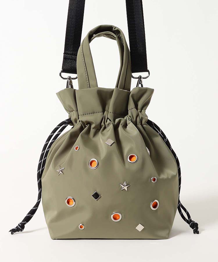 ハトメ巾着2WAYショルダー