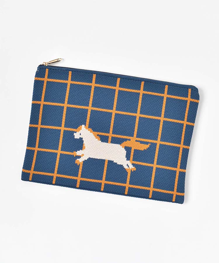 オリジナル柄ニットポーチ