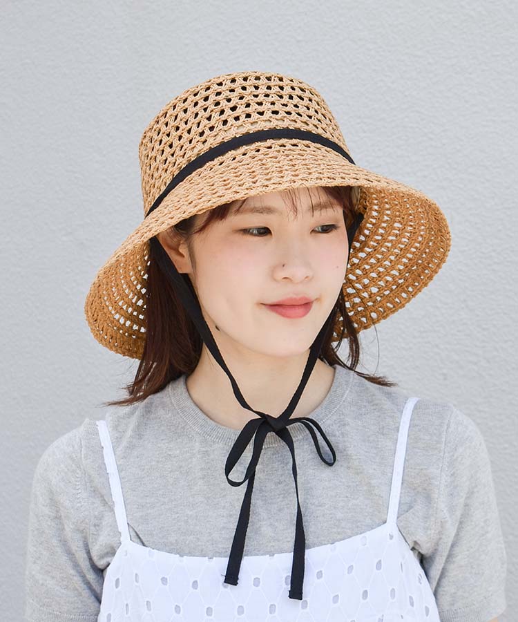 ≪SALE≫リボン付きペーパーハット