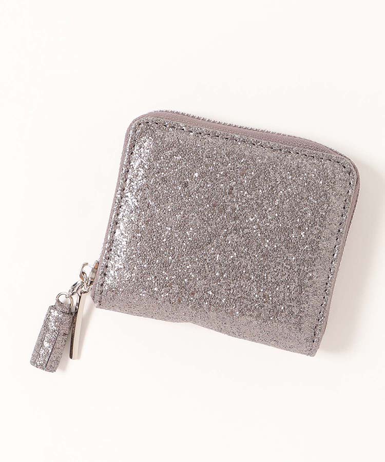 ピソラロメタリックラウンドファスナー財布