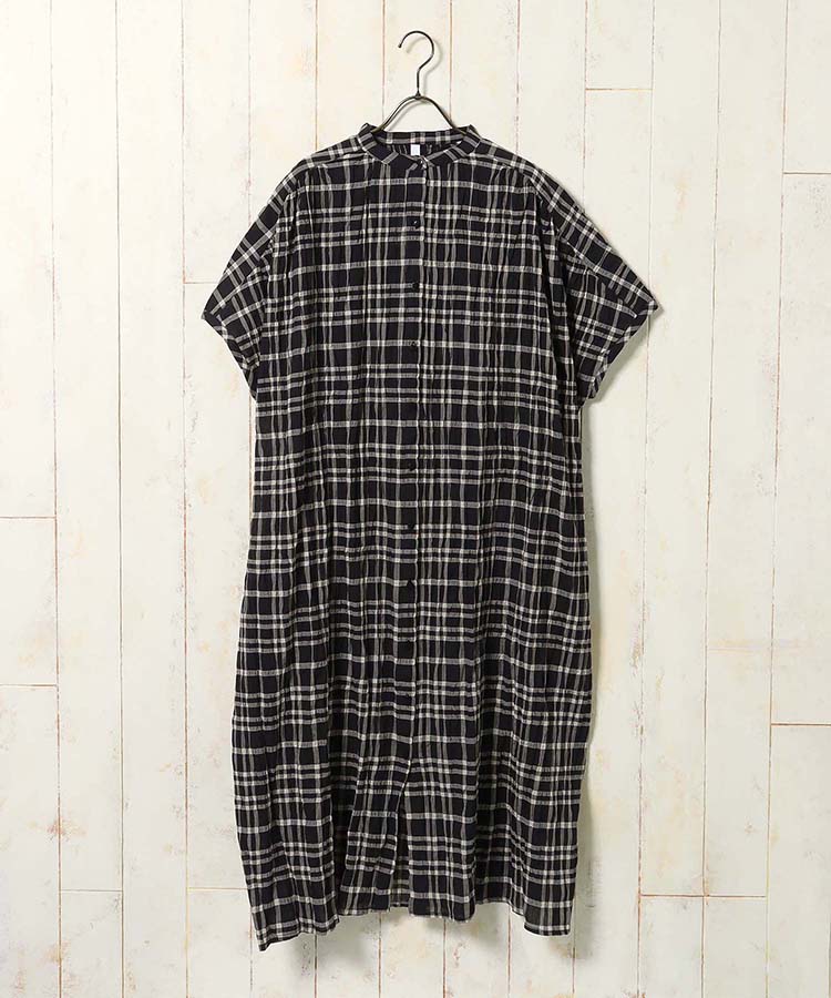 チェックワンピース