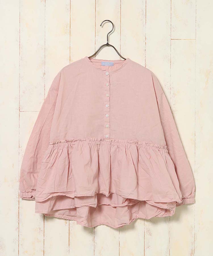 コットンリネンブラウス