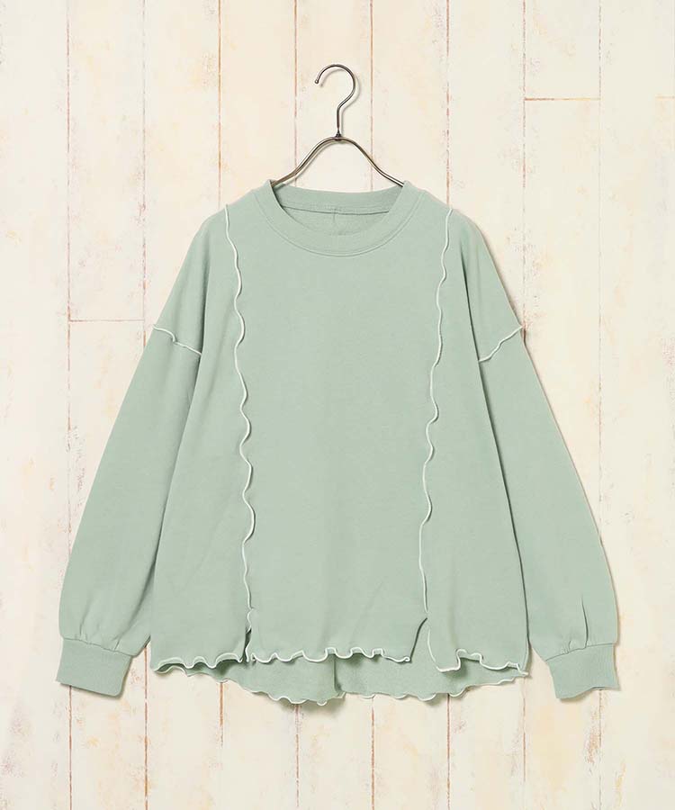 配色メロープルオーバー