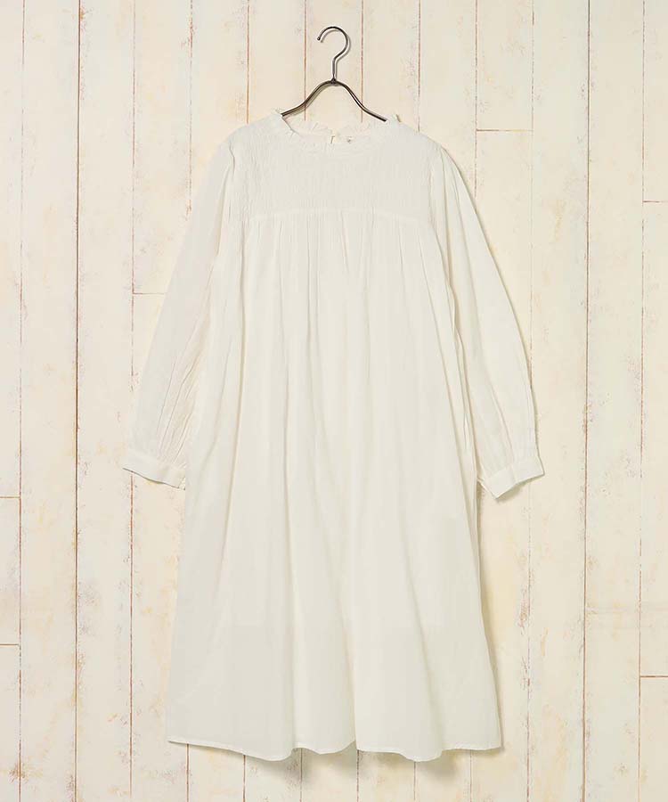 ロングスリーブシャーリングワンピース