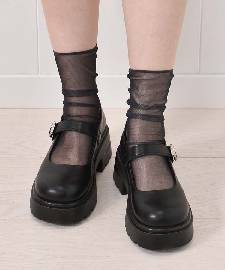 ≪SALE≫【WEB限定】ストラップ厚底シューズ