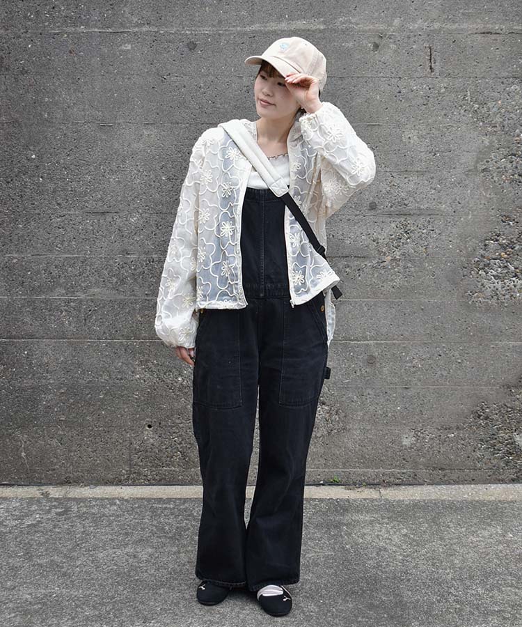 シアーフラワーフードブルゾン