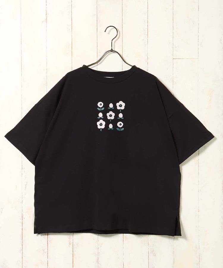フラワーコットンＴシャツ