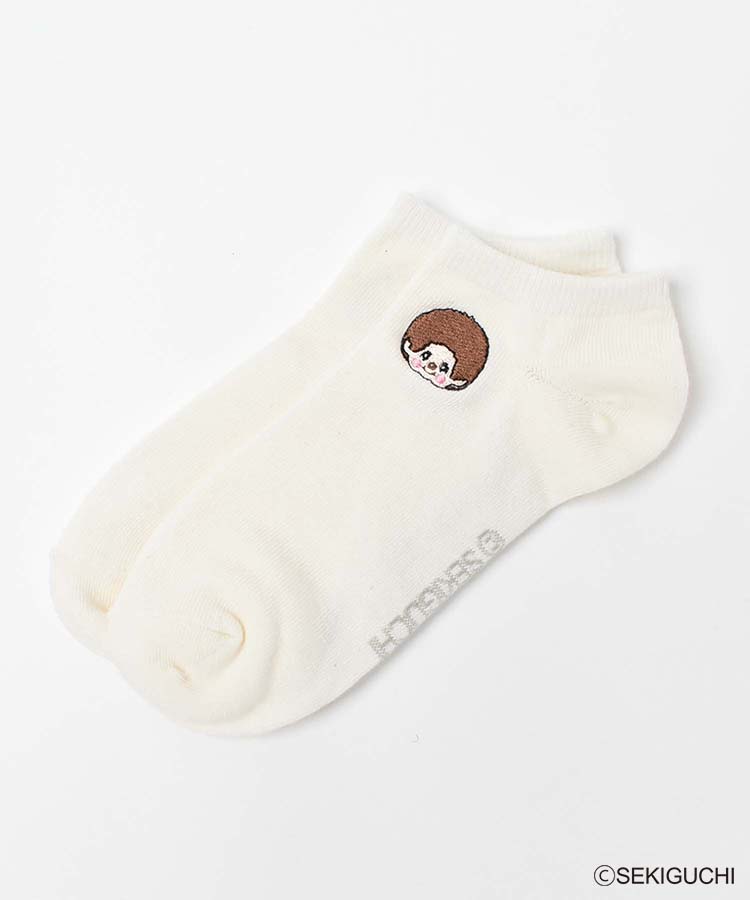 モンチッチ刺繍アンクルソックス