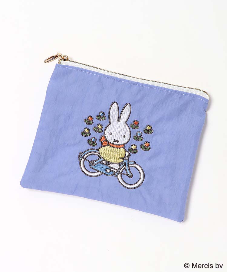 BRUNA MOTIF EMBROIDERYミニフラットポーチ