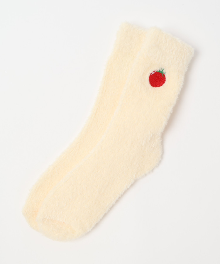 ベジタブル刺繍ルームソックス