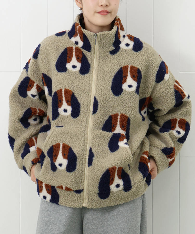 dogボアブルゾン