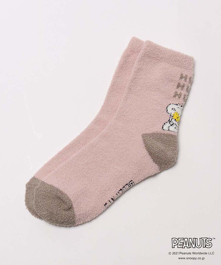 スヌーピーロゴルームソックス