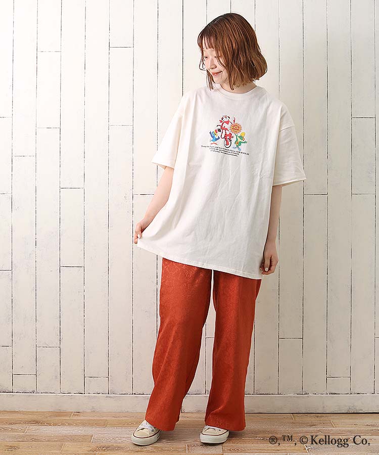 ≪OUTLET≫ケロッグイラストプリントオーバーTシャツ