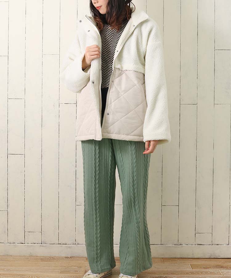 ≪SALE≫ボアキルティングコート