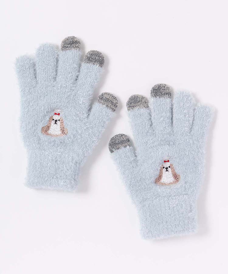 アニマル刺繍グローブ