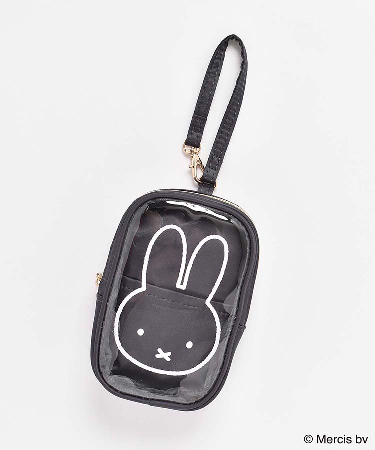 ≪SALE≫MIFFY CLEARストラップ付きスクエアポーチ