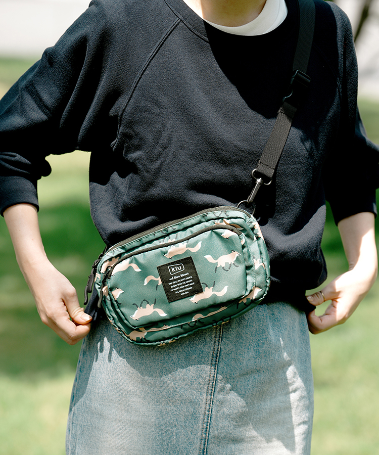 【KiU and BleuBleuet】KiUフロントポケットミニショルダー