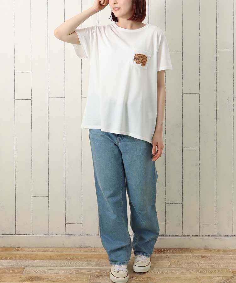 ≪SALE≫木彫りのクマサガラTシャツ