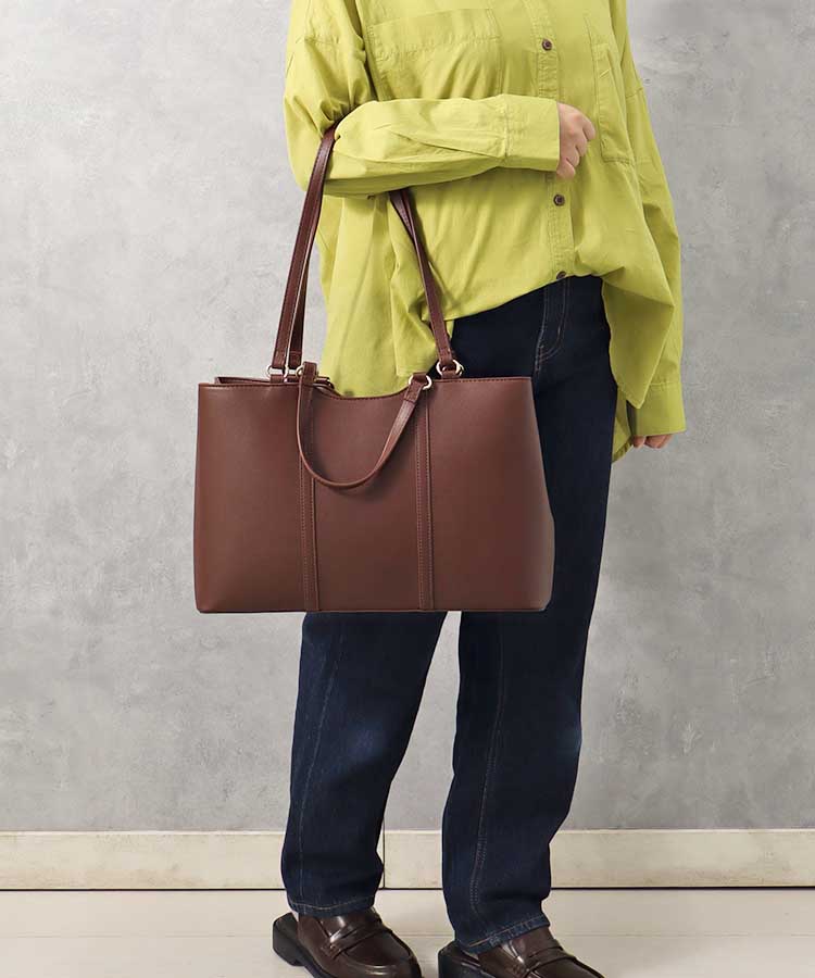 クラス2WAY2層トート バッグ BAG トートバッグ トート 合皮 合成