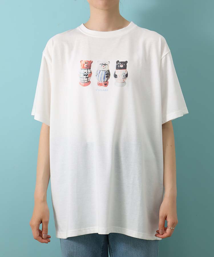 CYILABOプリントTシャツ