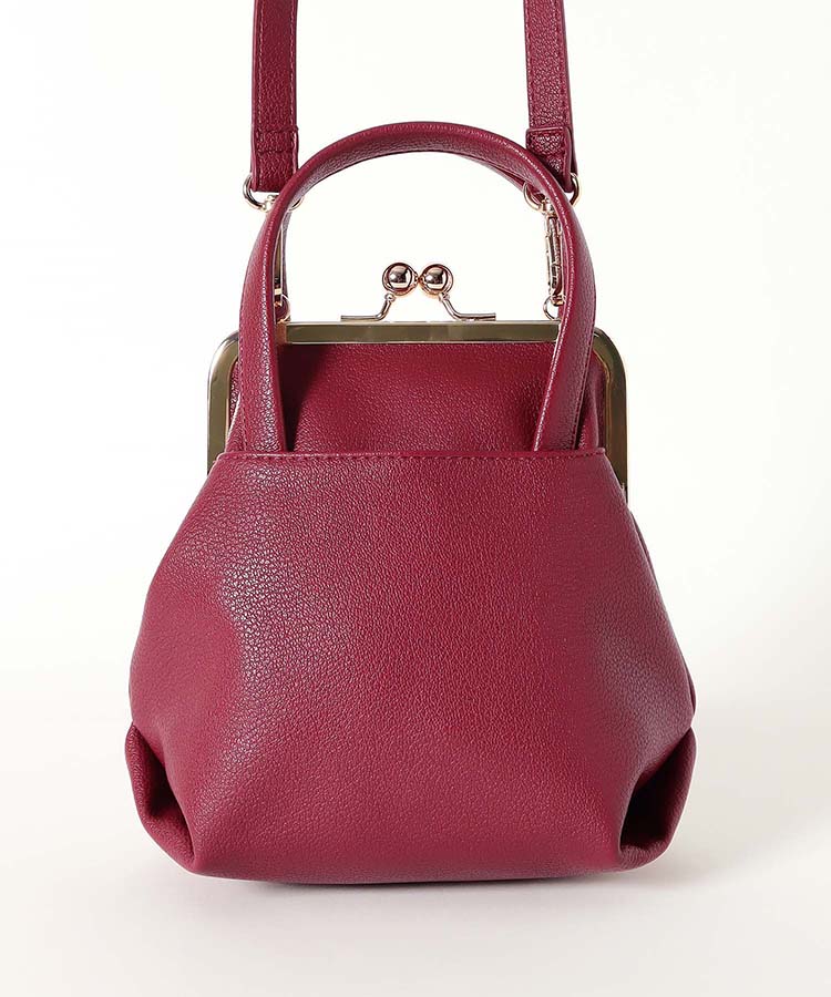 ハンドル付きがま口ミニショルダー