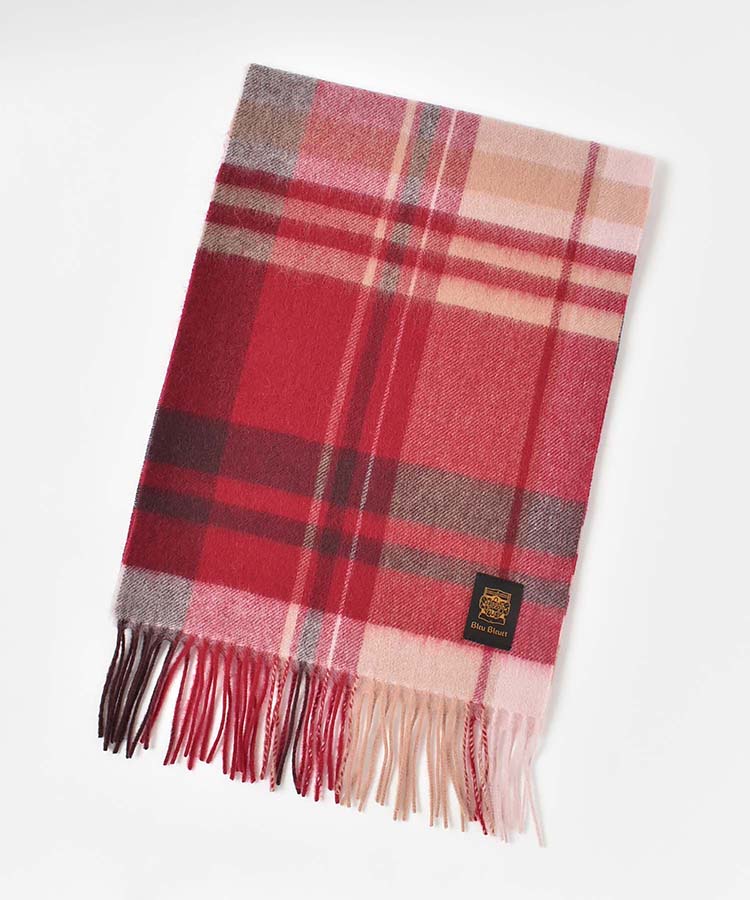 オリジナルネームウールチェックマフラー