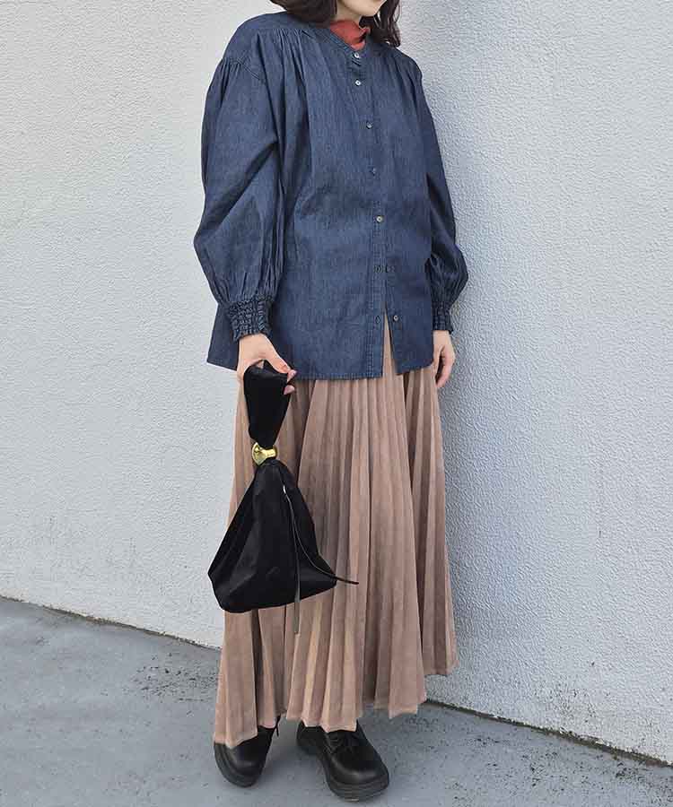 ベロアワンハンドルバッグ