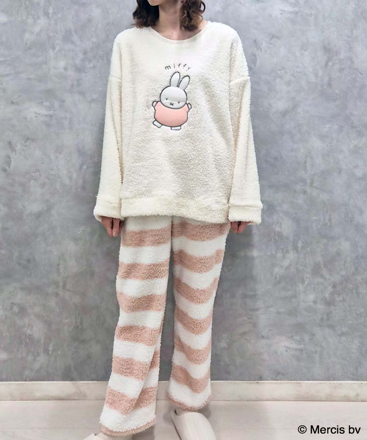 ミッフィーふわもこルームウェア上下セット