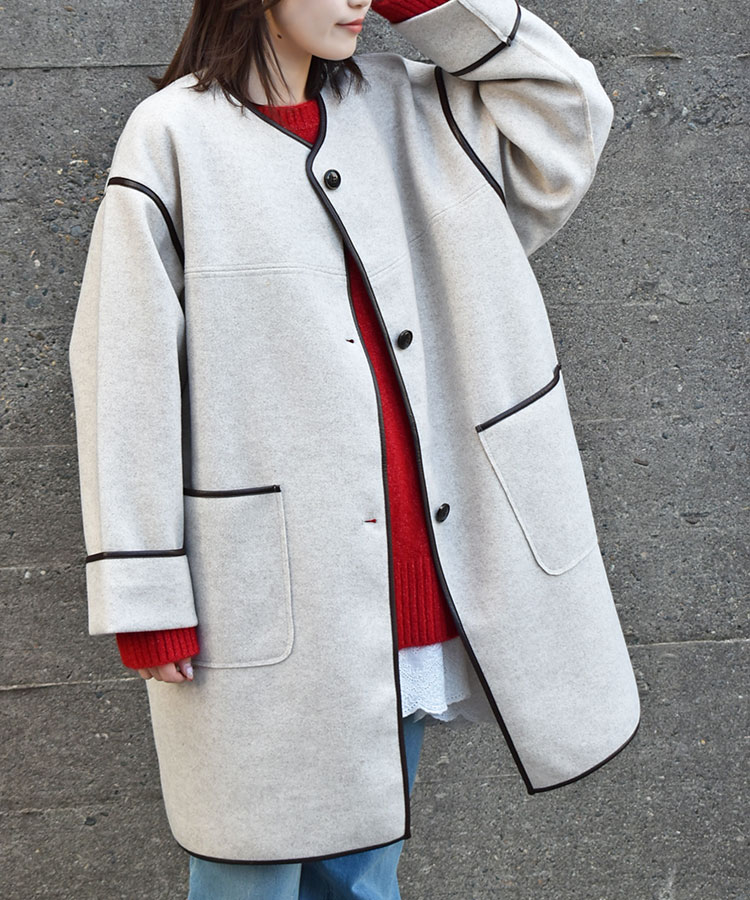 ≪SALE≫パイピングコート