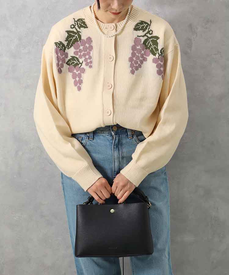 le petale グレープニットカーディガン