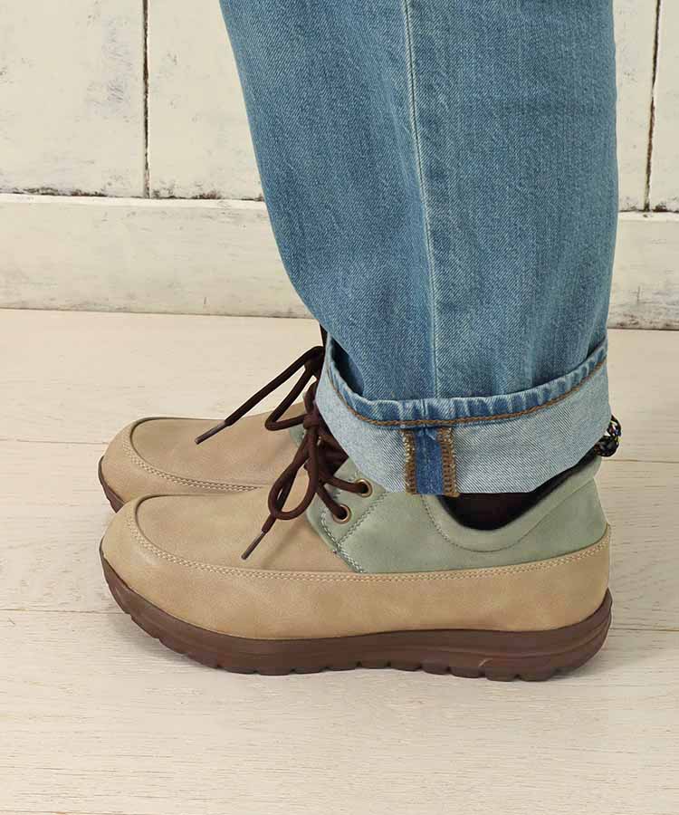 バイカラーライトスニーカー