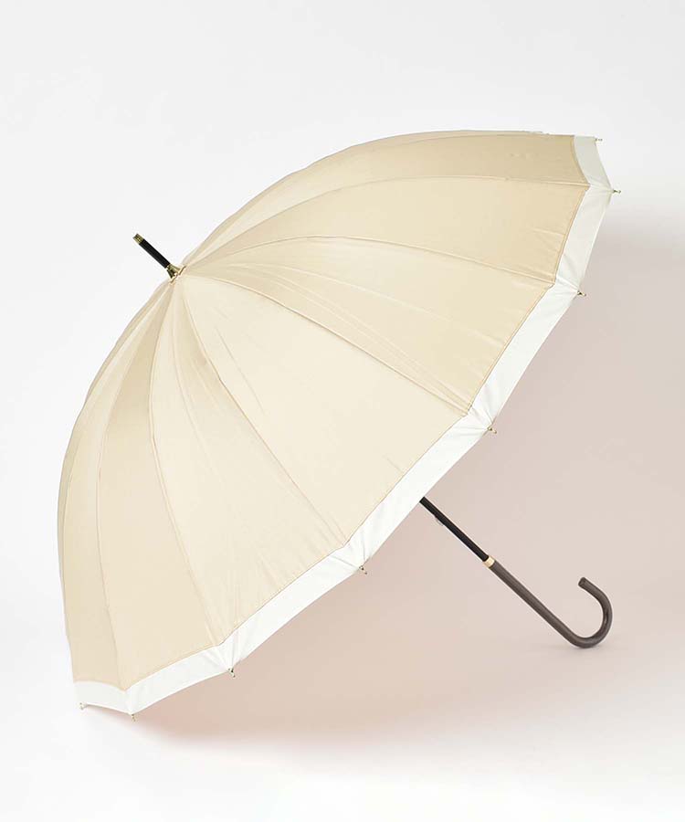 16フレームバイカラー雨長傘