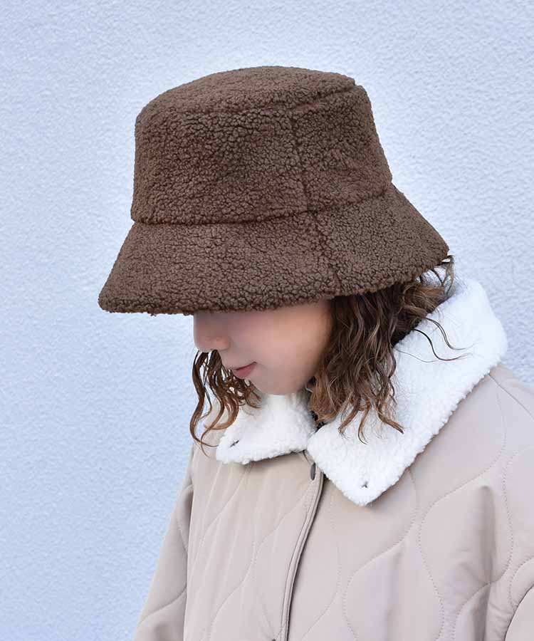 ≪SALE≫ボアバケットハット