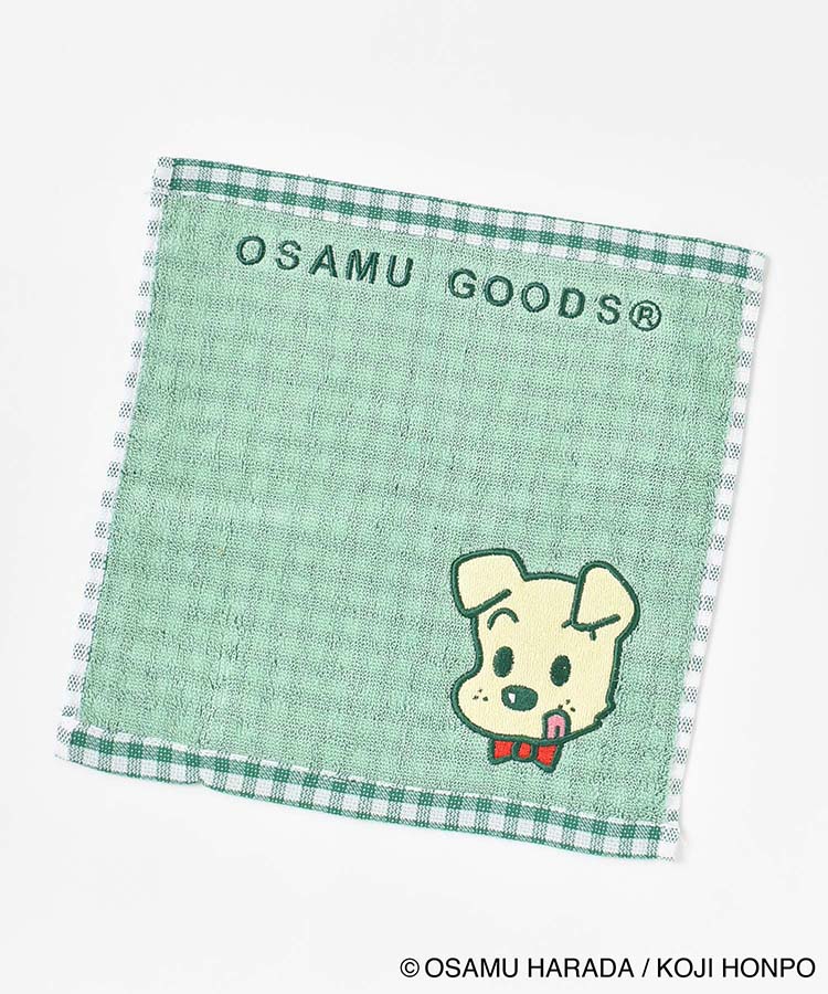 OSAMU GOODSアップリケ刺繍ミニタオル
