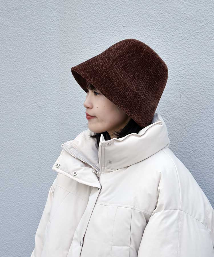 モールヤーンベルベットハット