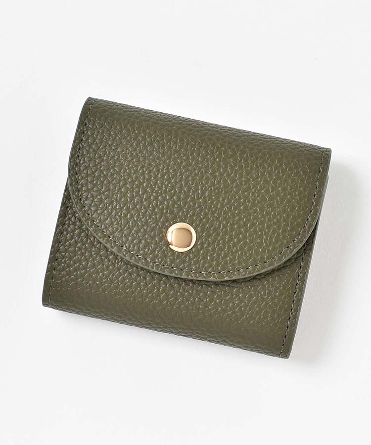 カーブフラップ二つ折財布