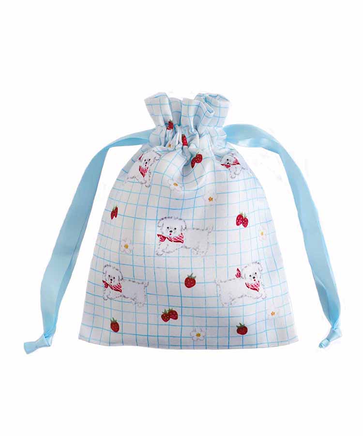 利光春華サテン巾着