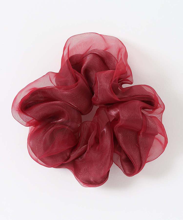 オーガンジー2重シュシュ