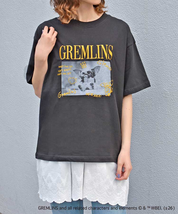 グレムリンフォト刺繍プリントTシャツ