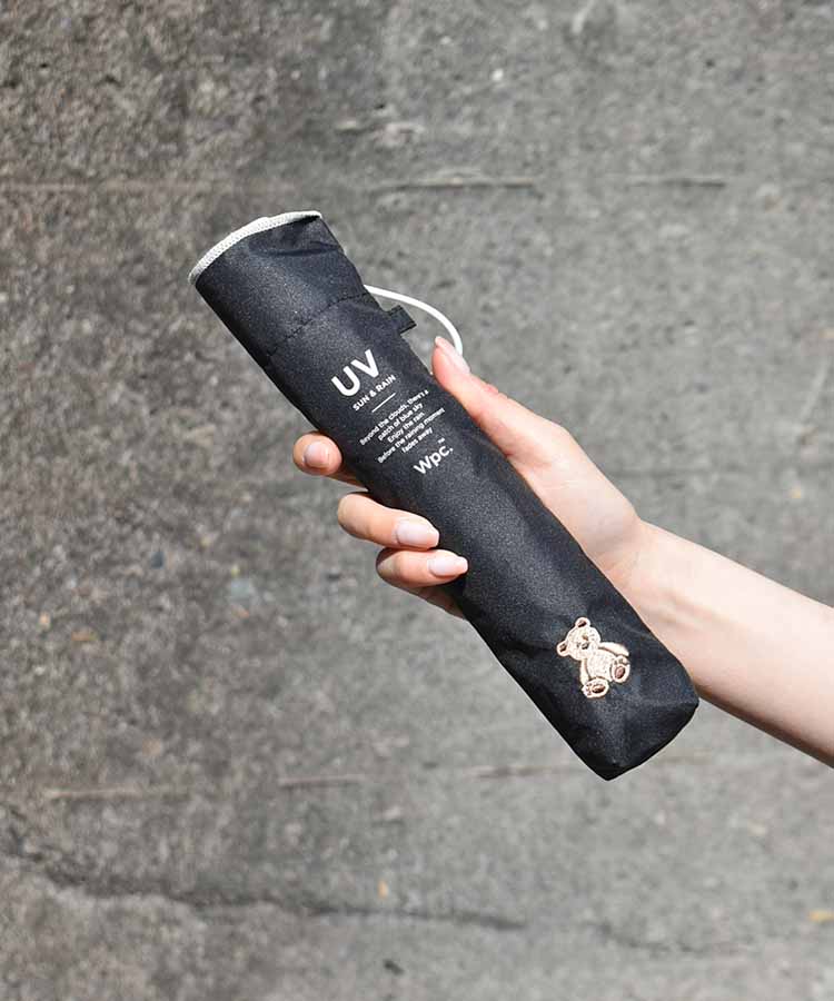 ワンポイント刺繍軽量折りたたみ傘